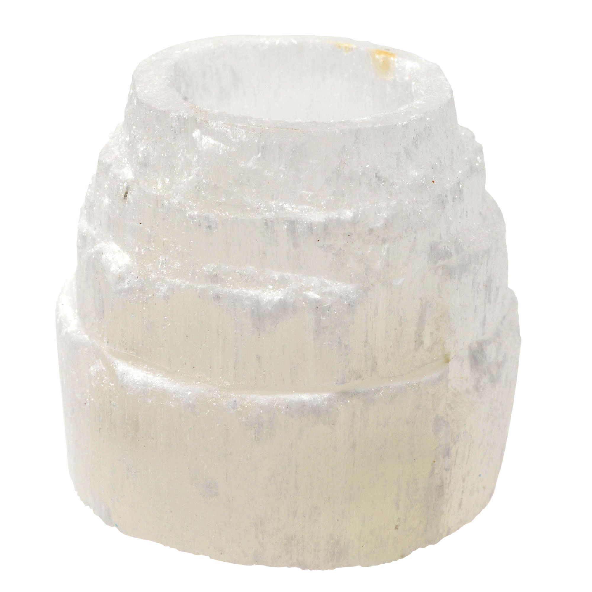 ICEBERG SELENITE TEALIGHT CANDLE HOLDER