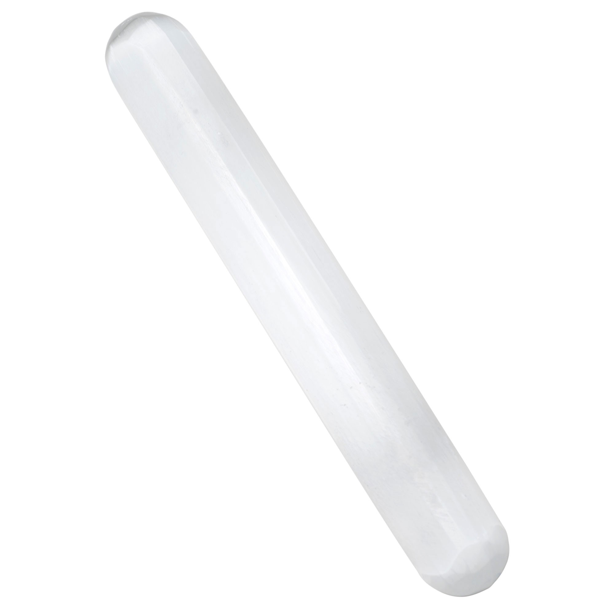 PLAIN ROUND EDGES SELENITE WAND