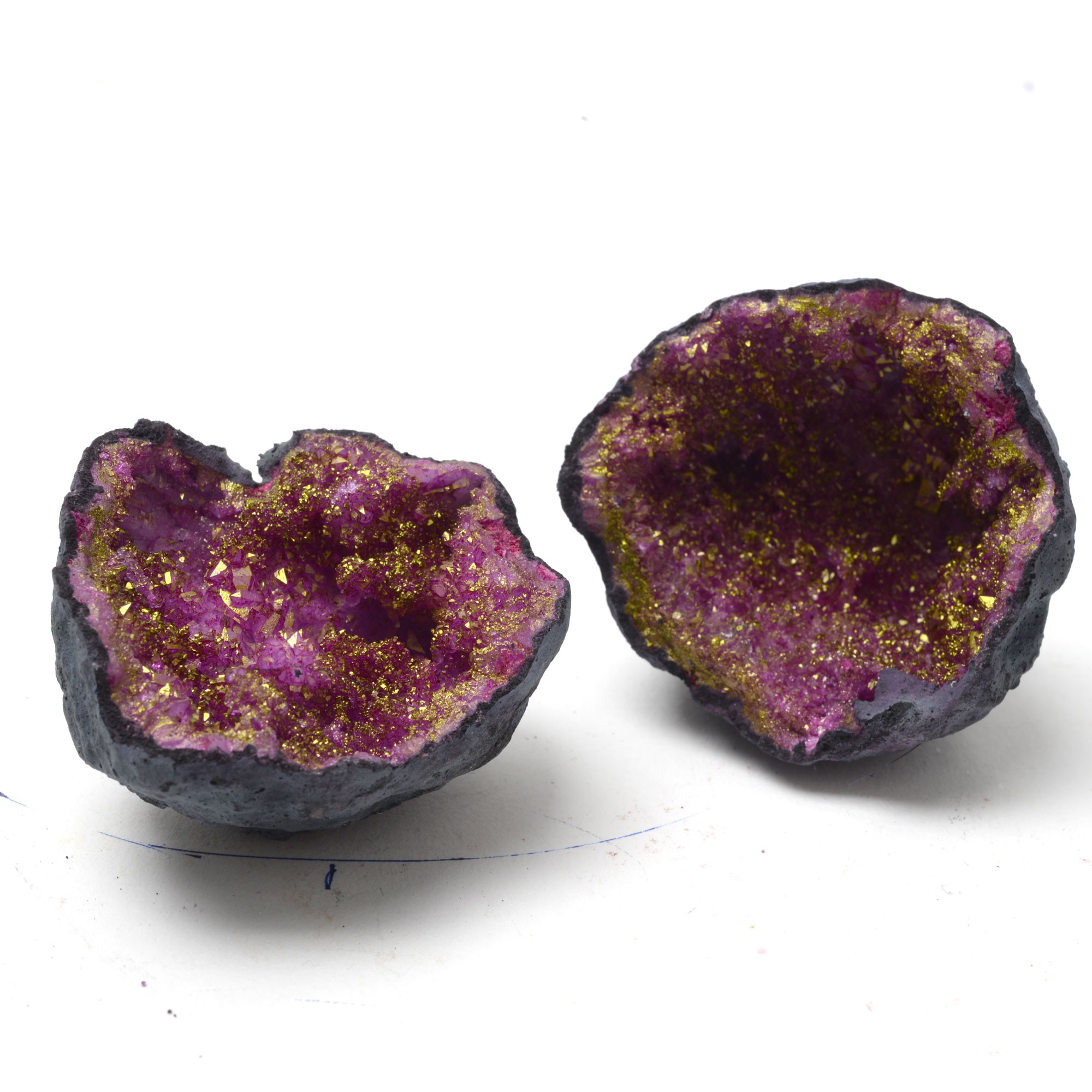 DYED PINK CRYSTAL GEODE