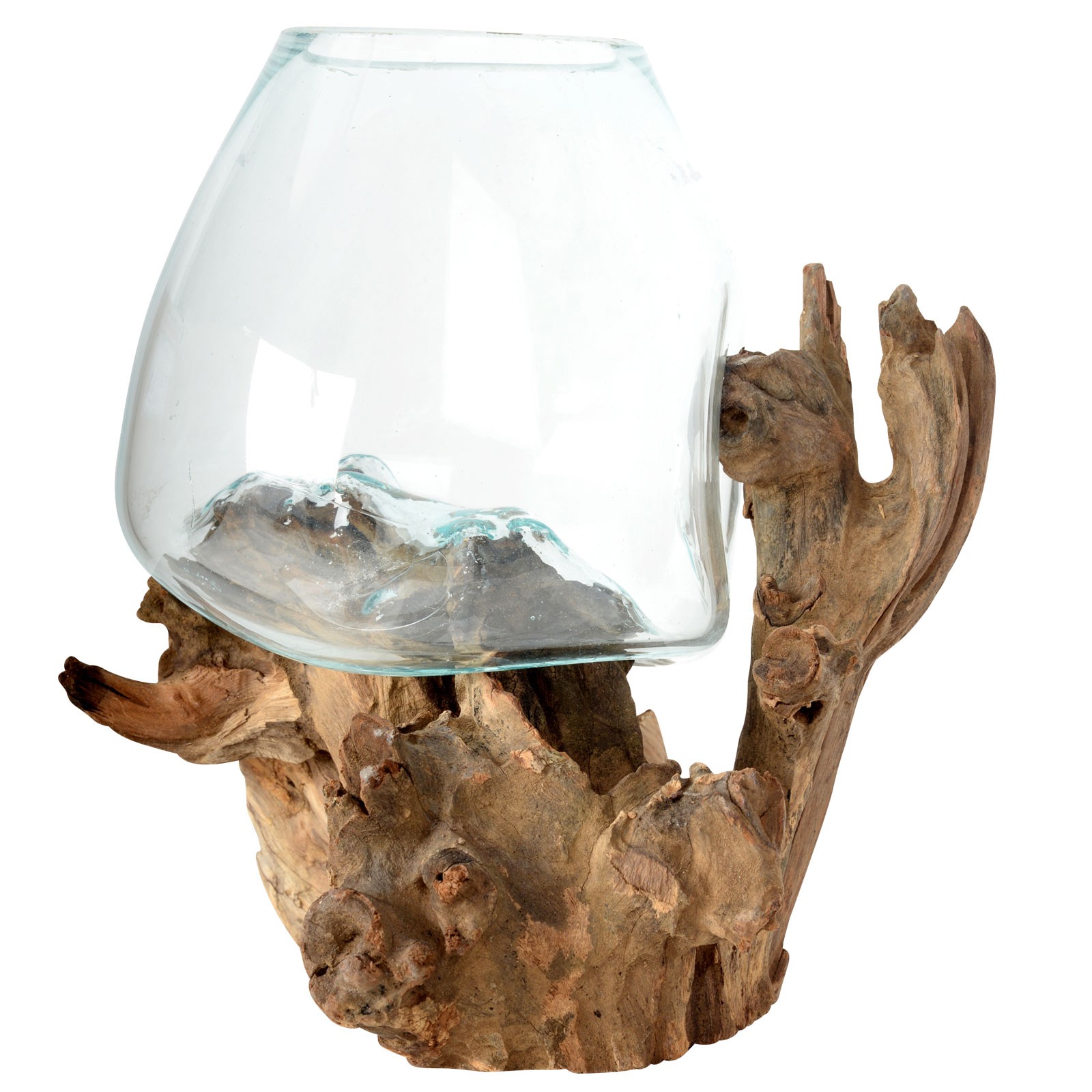 Molten Glass Large Bowl With Lid - Decora Loft