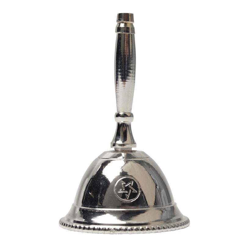 SILVER ALTAR BELL PENTAGRAM