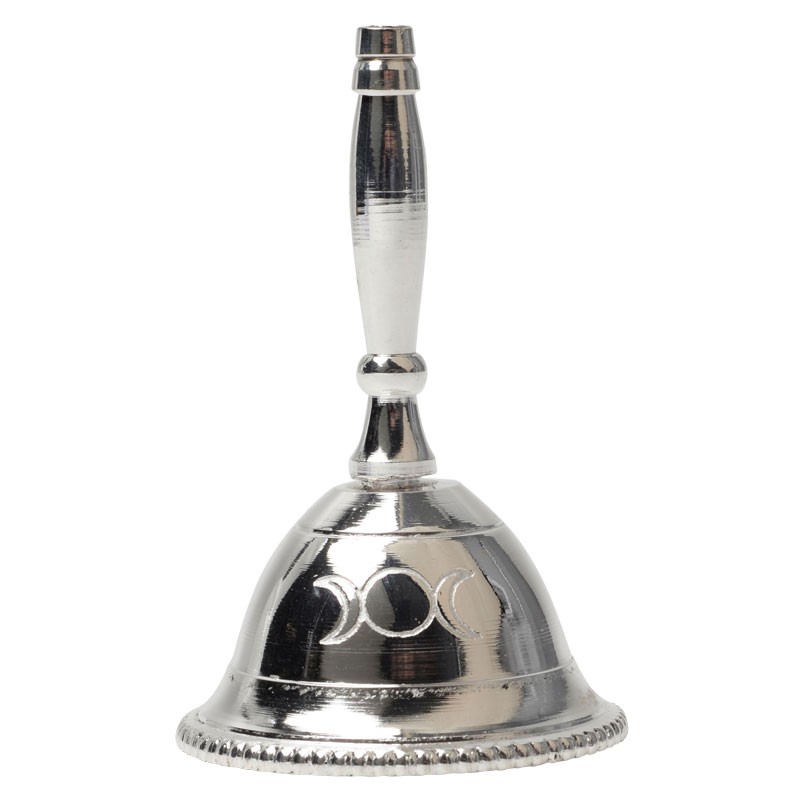 SILVER ALTAR BELL TRIPLE GODDESS