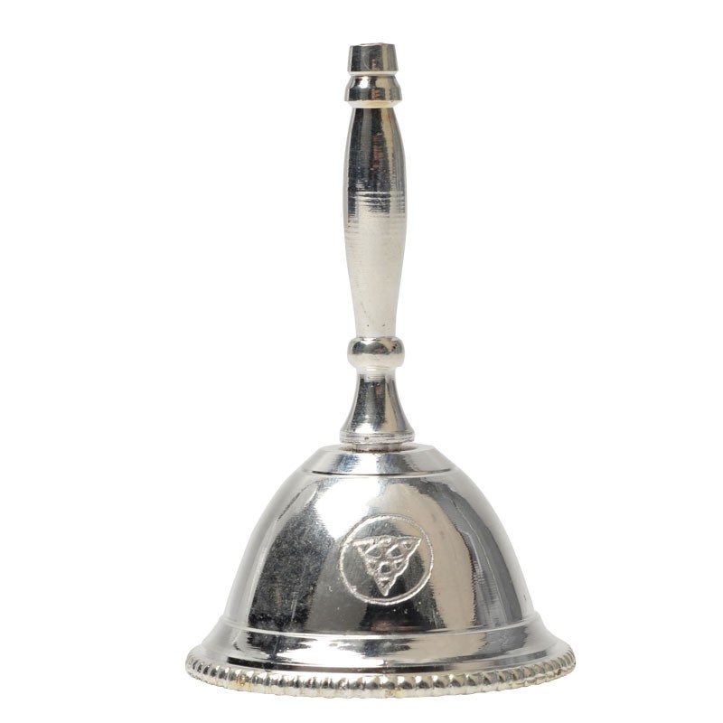 SILVER ALTAR BELL TRIQUETRA