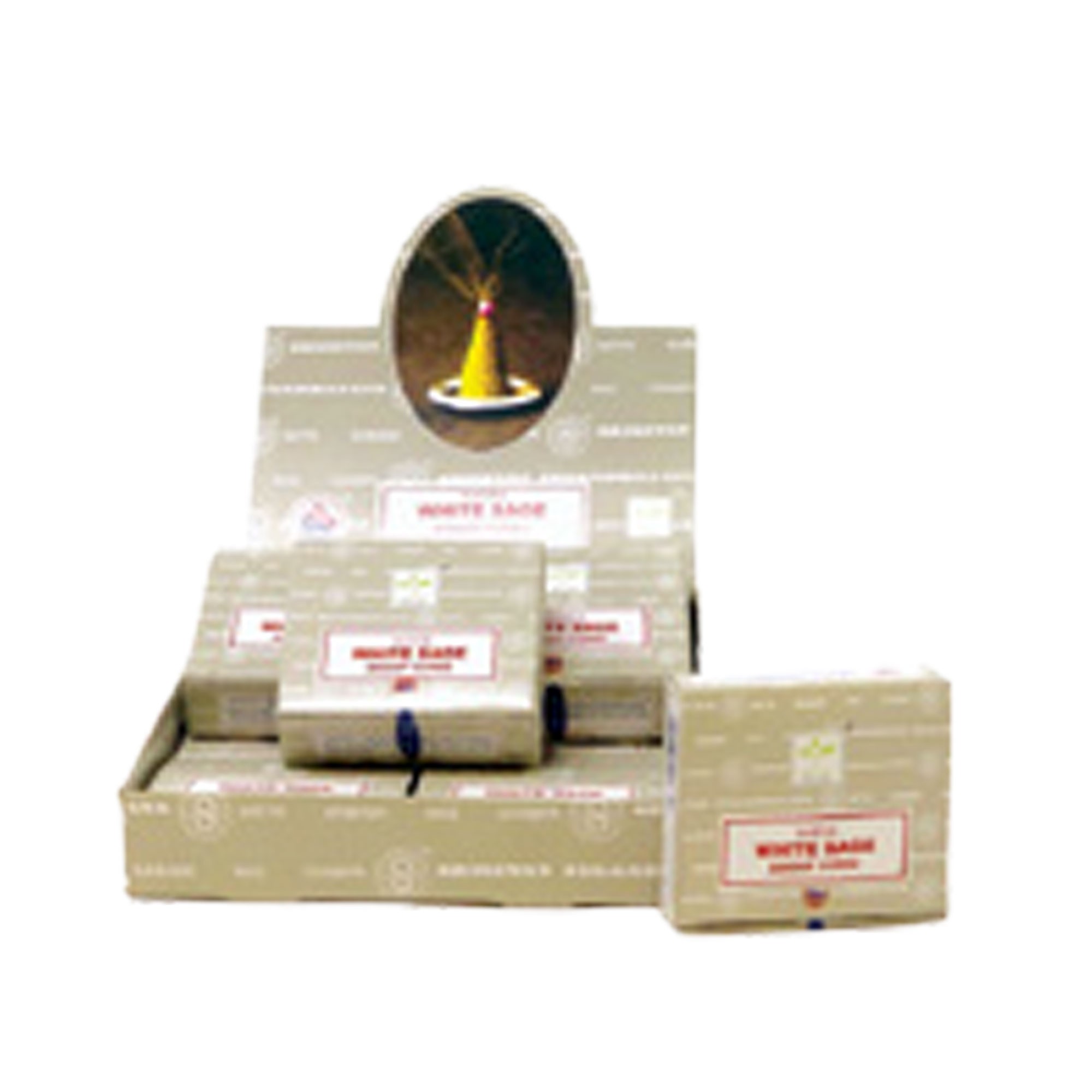 WHITE SAGE DHOOP CONES