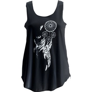 BLACK DREAMCATCHER GRAPHIC TANK