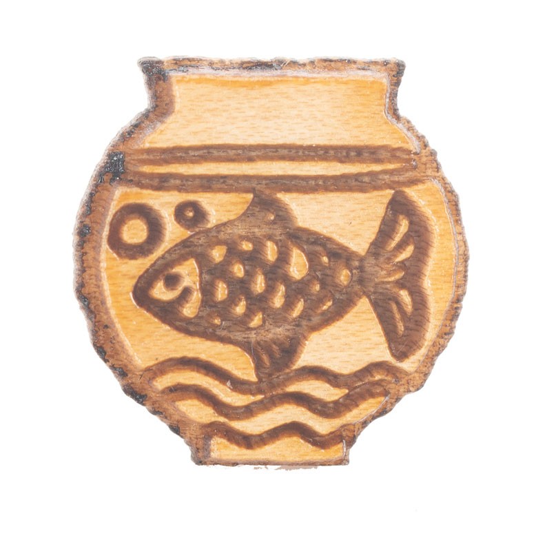 FISH IN A BOWL WOOD STUDS