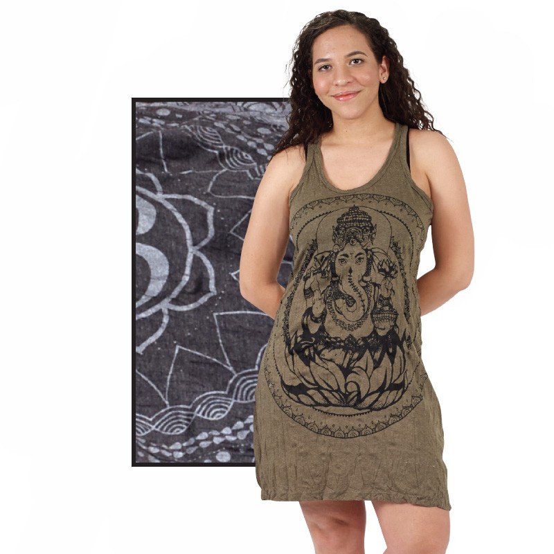 BLACK GANESH TANK DRESS