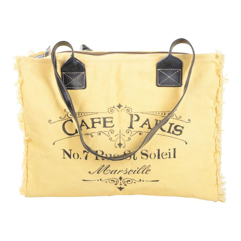 CAFE PARIS YELLOW TOTE