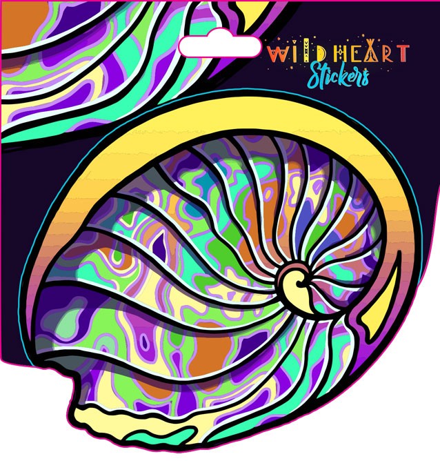 ABALONE SHELL WINDOW STICKER