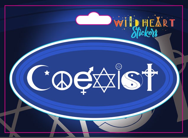 COEXIST WINDOW STICKER