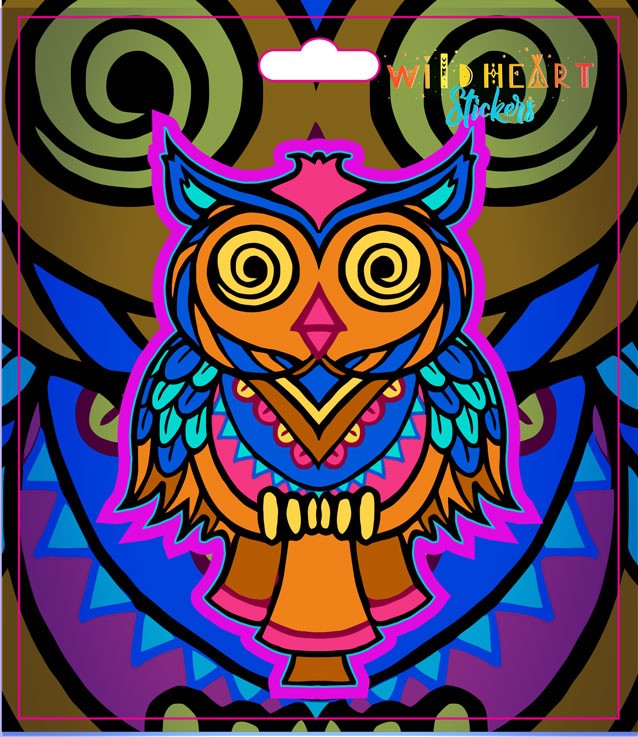 OWL WINDOW STICKER