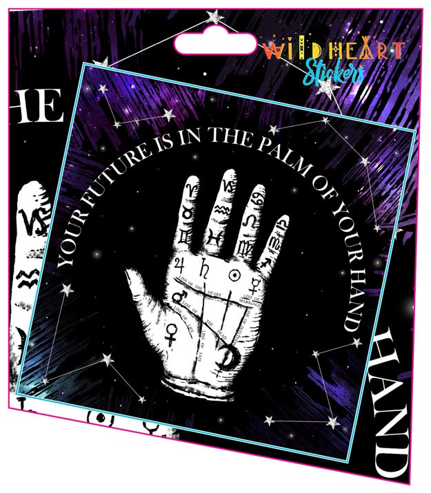 PALMISTRY WINDOW STICKER