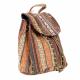 SMALL GOLD TONES BACKPACK WITH FRINGE 1