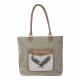 EAGLE TOTE WITH LEATHER TRIM 3