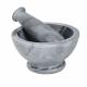 GREY MORTAR AND PESTLE