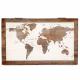 WORLD MAP WOODEN BOX