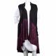 BLACK TIE DYE LONG VEST 3