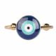 SILVER EVIL EYE ADJUSTABLE RI