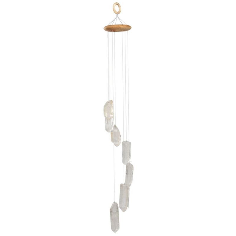 CLEAR QUARTZ POINT WIND CHIME