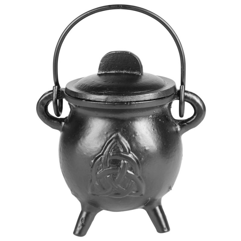 CAST IRON CAULDRON SMALL TRIQUETRA