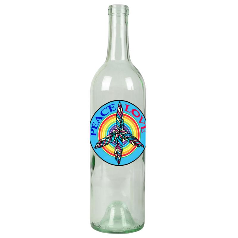 PEACE, LOVE, FEATHERS SMOKIN' BOTTLE