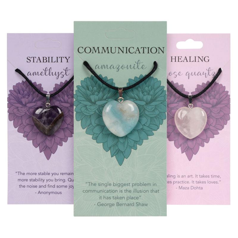 CRYSTAL HEART PENDANTS