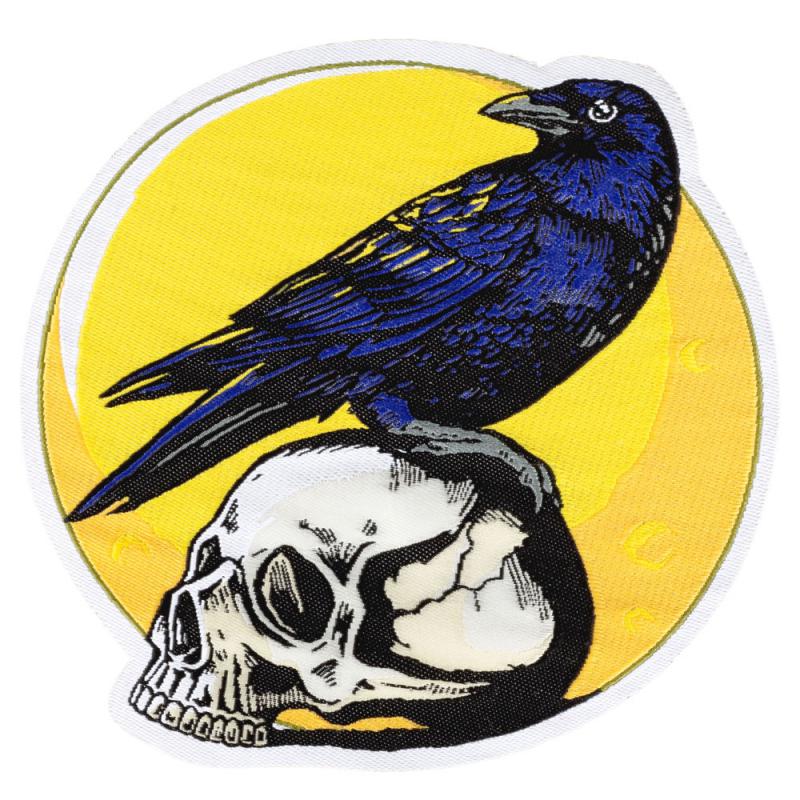 CROW ON SULL EMBROIDERED PATCH