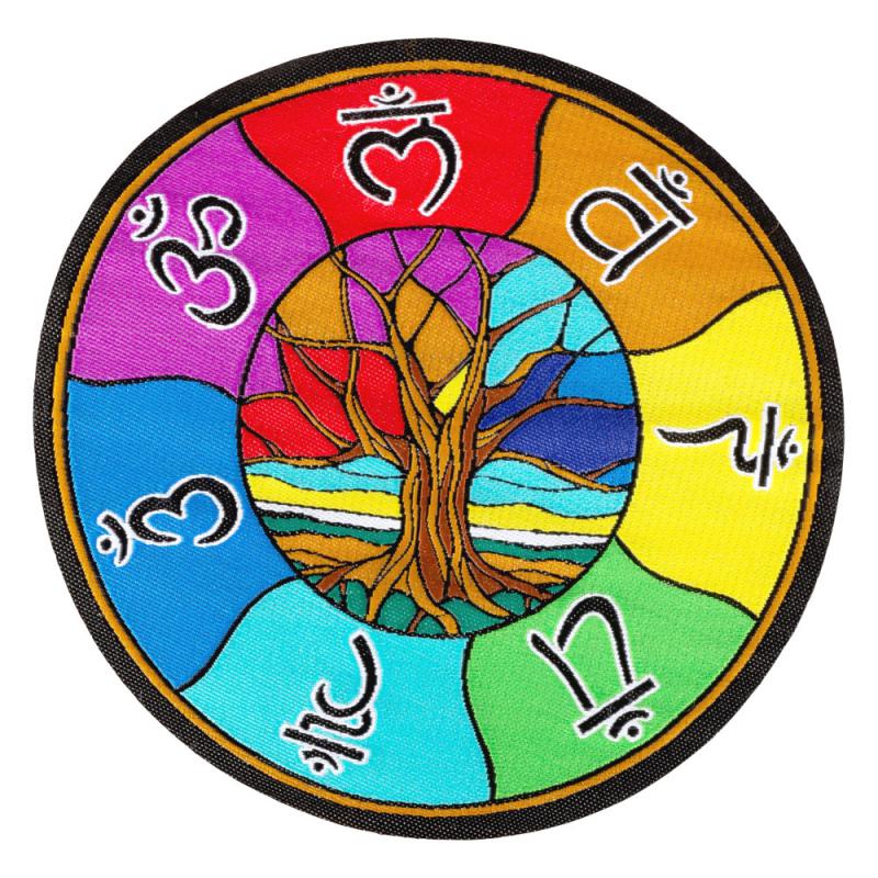 CHAKRA TREE EMBROIDERED PATCH