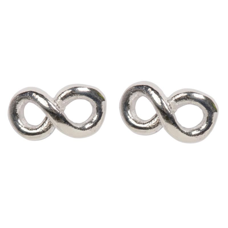 STERLING SILVER INFINITY STUD