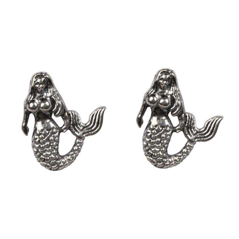 STERLING SILVER MERMAID STUD