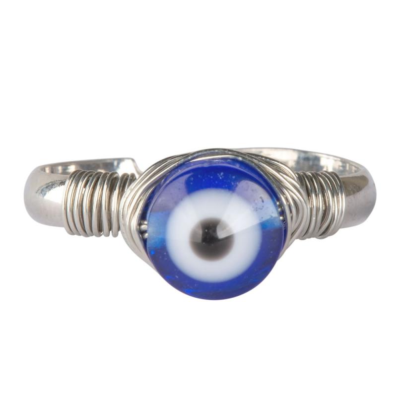 EVIL EYE ADJUSTABLE RING