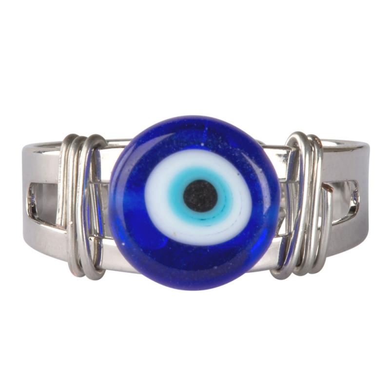 EVIL EYE ADJUSTABLE RING