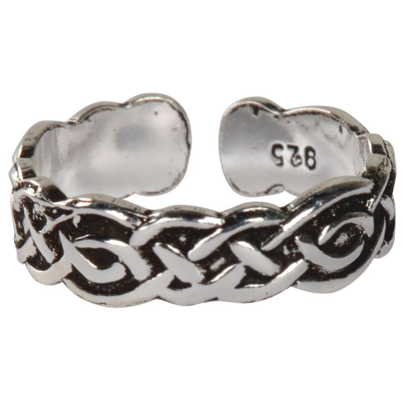 SILVER CELTIC TOE RING