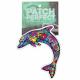 MULTICOLORED DOLPHIN EMBROIDERED PATCH 1