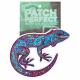MULTICOLORED LIZARD EMBROIDERED PATCH 1