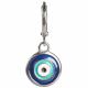 SILVER EVIL EYE EARRINGS WITH DARK BLUE MIDDLE 1