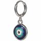 SILVER EVIL EYE EARRINGS WITH DARK BLUE MIDDLE 2