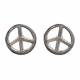 STERLING SILVER PEACE STUD
