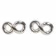 STERLING SILVER INFINITY STUD