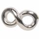 STERLING SILVER INFINITY STUD 1