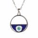 SILVER EVIL EYE CIRCULAR NECKLACE 1