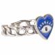 HEART EVIL EYE ADJUSTABLE RING 1