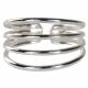 SILVER 4 BANDS TOE RING