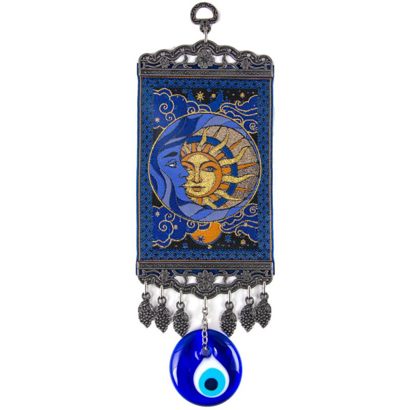 SUN AND MOON EVIL EYE WALL HANGING