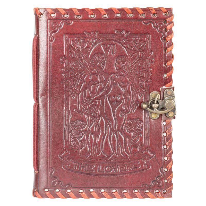 THE LOVERS TAROT LEATHER JOURNAL