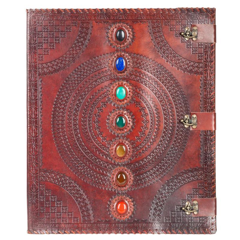 SEVEN CHAKRA LEATHER JOURNAL