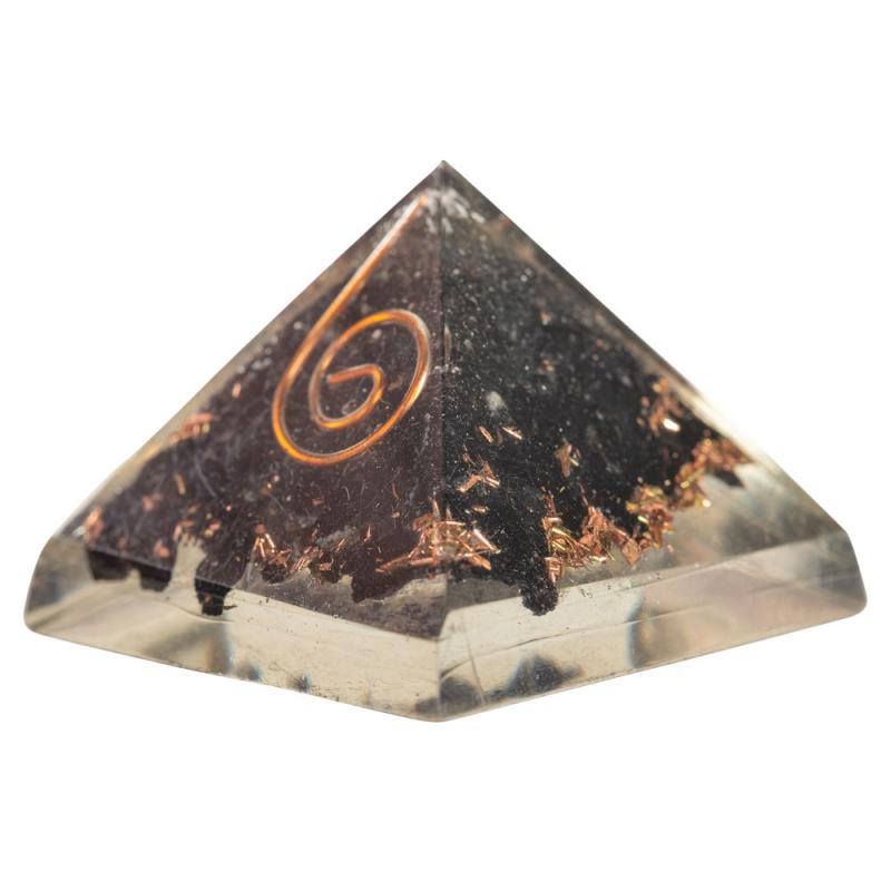 BLACK OBSIDIAN MINI ORGONE PYRAMID