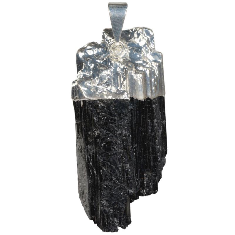 ROUGH BLACK TOURMALINE PENDANT