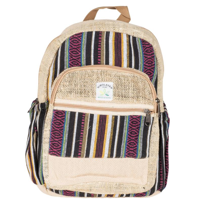 MULTICOLORED STRIPED HAMP BACKPACK