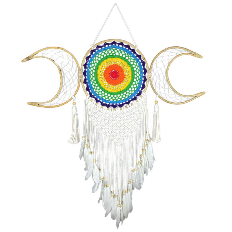 DREAMCATCHER RATTAN TRIPLE MOON